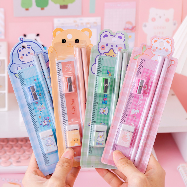 New Children's Day Gift Girl School Supplies Set Gift Box Gift Pack Pupils Pencil Stationery T display picture 1