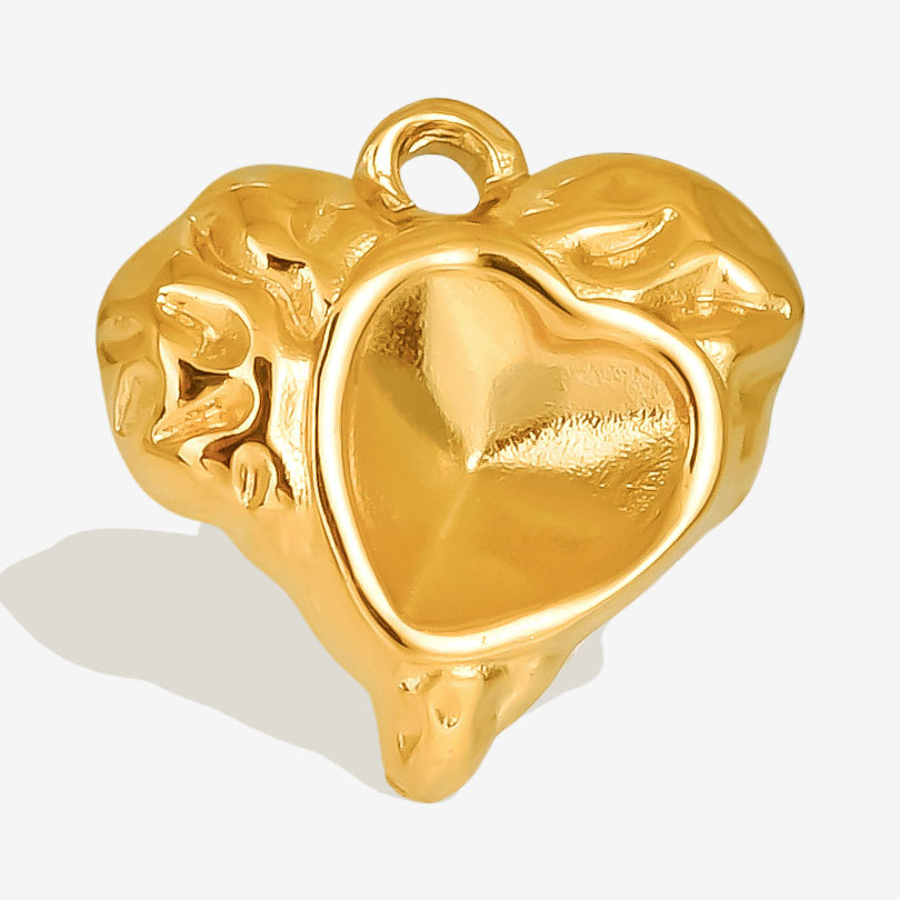 1 Piece 16 * 16mm 304 Stainless Steel 18K Gold Plated Heart Shape Pendant Jewelry Accessories display picture 7