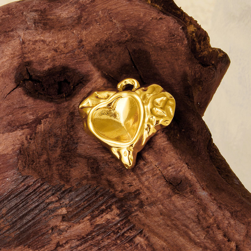 1 Piece 16 * 16mm 304 Stainless Steel 18K Gold Plated Heart Shape Pendant Jewelry Accessories display picture 8