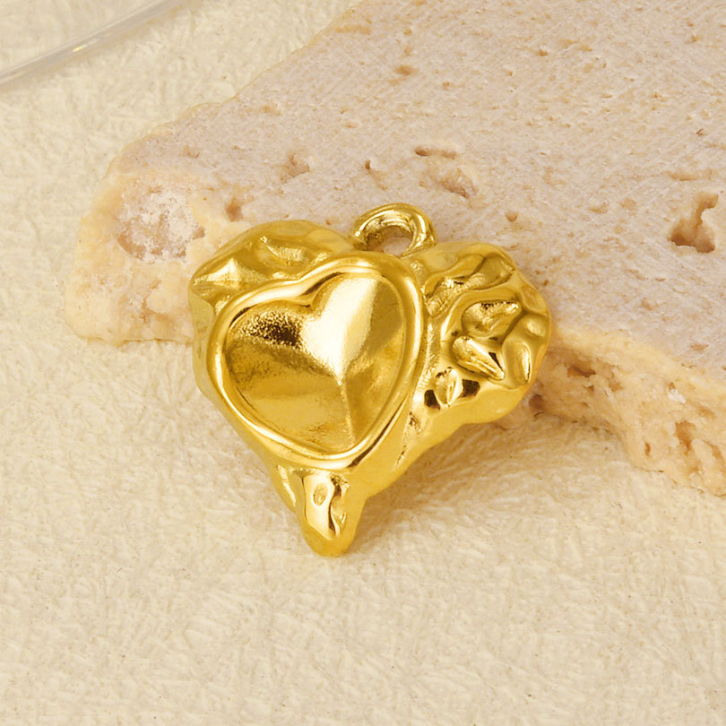 1 Piece 16 * 16mm 304 Stainless Steel 18K Gold Plated Heart Shape Pendant Jewelry Accessories display picture 5