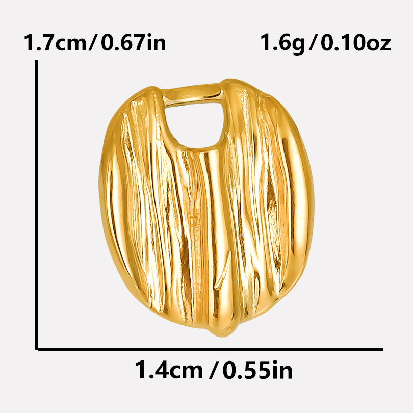 1 Piece 17*14mm 304 Stainless Steel 18K Gold Plated Geometric Pendant Jewelry Accessories display picture 6