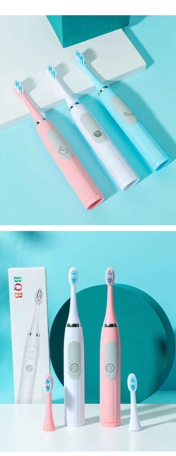 BQB Genuine  Electric Toothbrush Adult Fine Soft Hair Daily Necessities Toothbrush Soft Hair Wholesale Manufacturers display picture 5