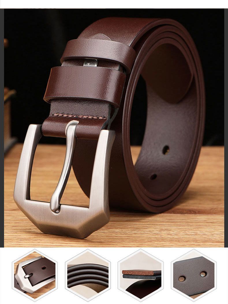 Genuine Goods POLO Paul Men's Pin Buckle Belt Pin Buckle Belt [send Puncher]] display picture 3