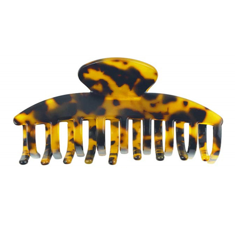 Fashion Decorative Hairpin Leopard Hair Accessories Acetic Acid Plate Clip  Hawksbill Banana Hairpin Manufacturers display picture 5