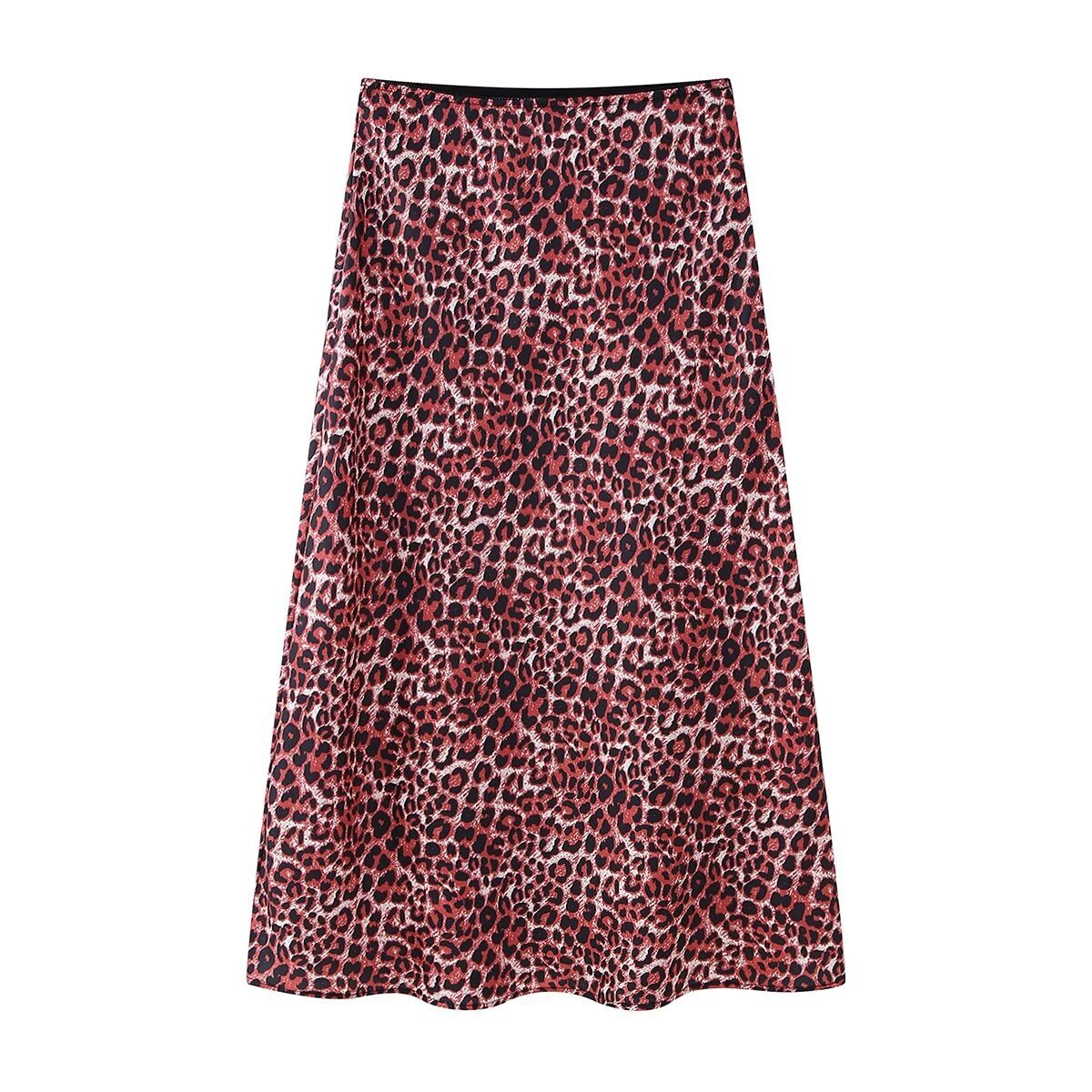 Wholesale  Summer New Women's Animal Print Silk Satin Texture Skirt Women display picture 36