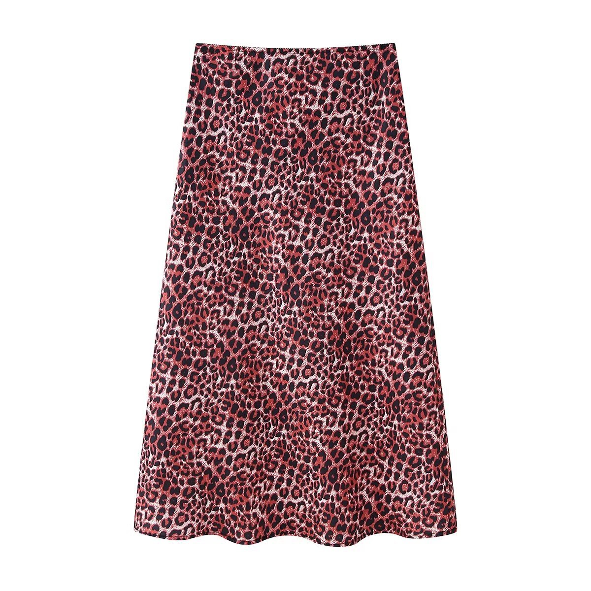 Wholesale  Summer New Women's Animal Print Silk Satin Texture Skirt Women display picture 37