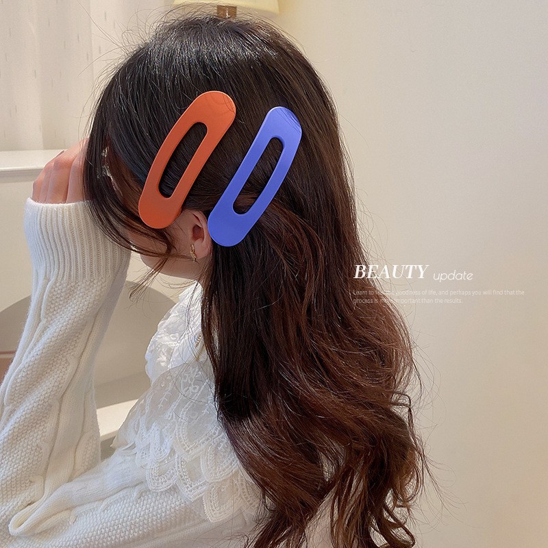 Super Fairy Large Temperament Scrub No Trace Hairpin Side Bangs Side Bangs One Word Clip Broken Hair Card Back Head Hair Scratching Female display picture 1