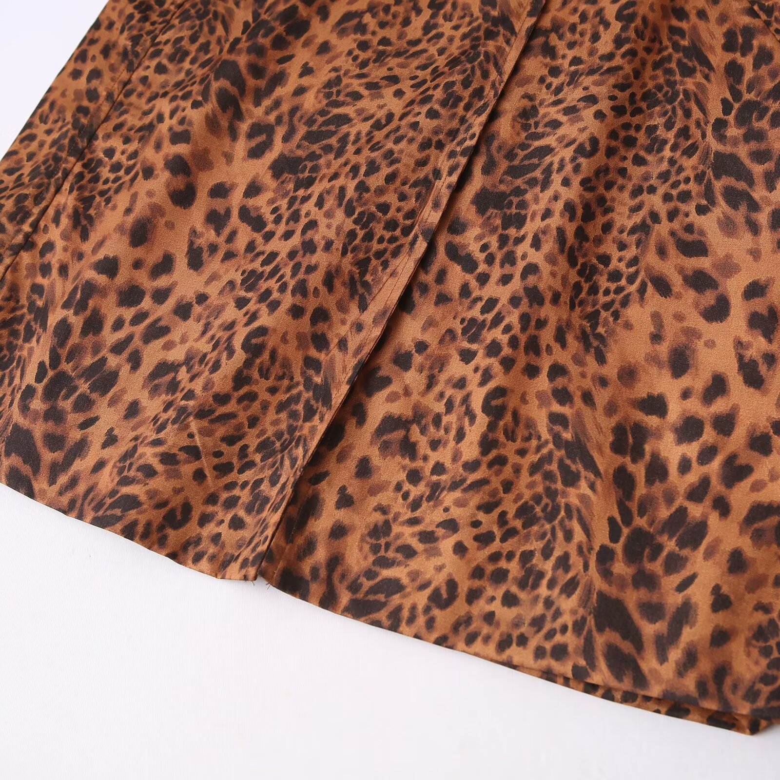 Wholesale   Autumn Women's Lapel Loose Animal Print Trench Coat Women Y24089 display picture 11