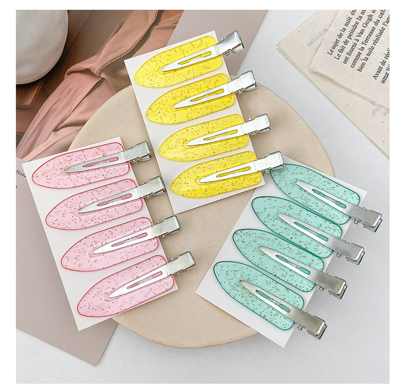 Japanese Seamless Hairpin Ouyang Nana  Bangs Clip Hair Breaking Artifact Female Hairpin Makeup Shaping Duckbill Clip display picture 7