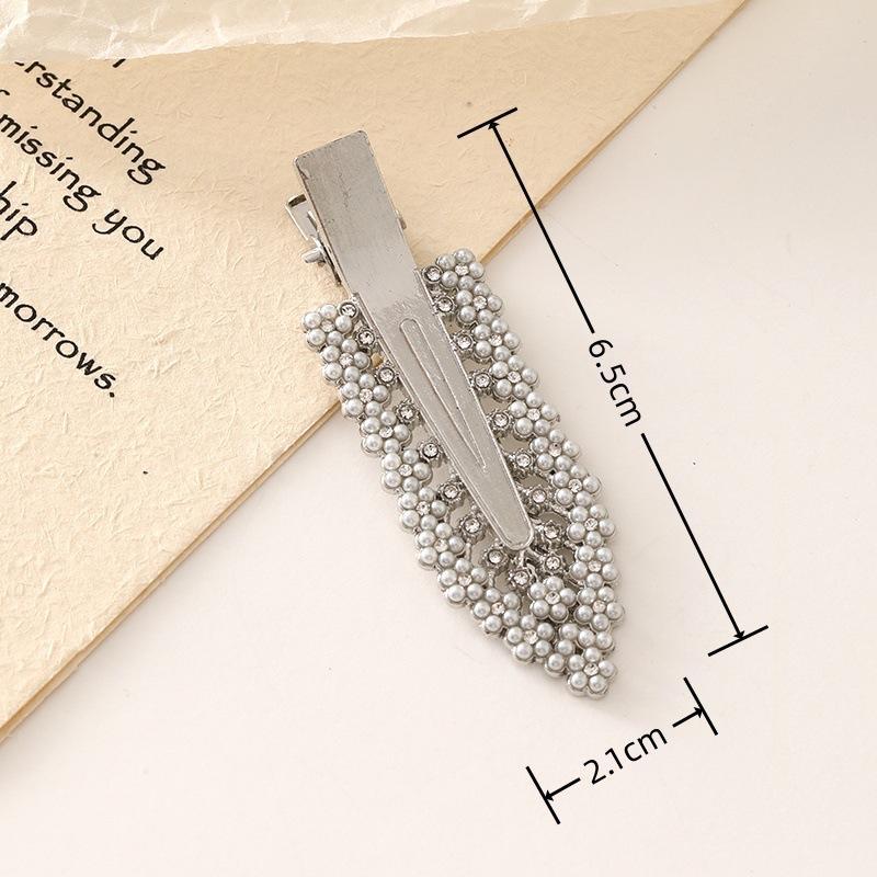 New Korean Version Of Rhinestone Alloy Seamless Hairpin Chain Ring Side Clip DIY Handmade  Finished Hairpin display picture 9