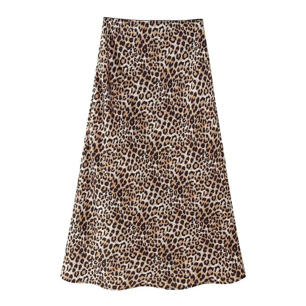 Spring New Women's Clothing  Style Fashion Animal Print Silk Satin Texture Skirt 73855 display picture 2