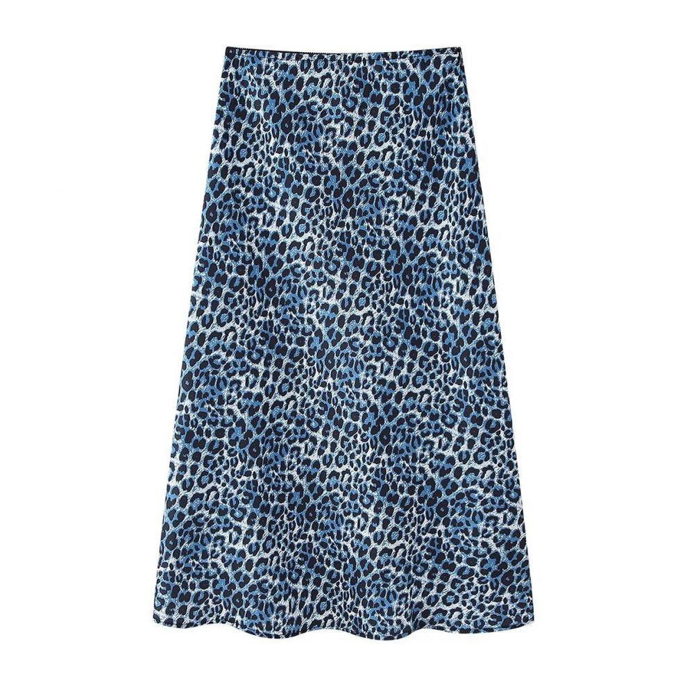 Spring New Women's Clothing  Style Fashion Animal Print Silk Satin Texture Skirt 73855 display picture 4