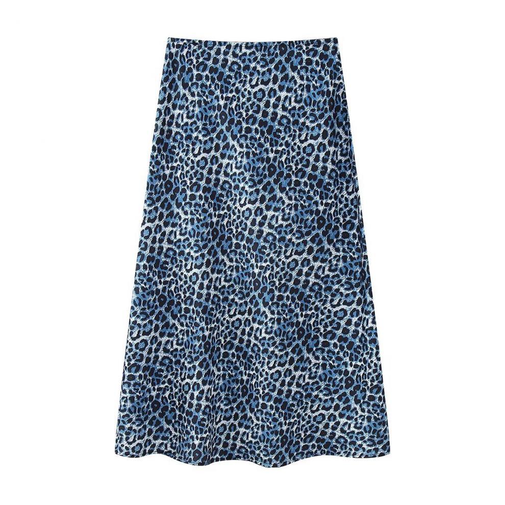 Spring New Women's Clothing  Style Fashion Animal Print Silk Satin Texture Skirt 73855 display picture 5