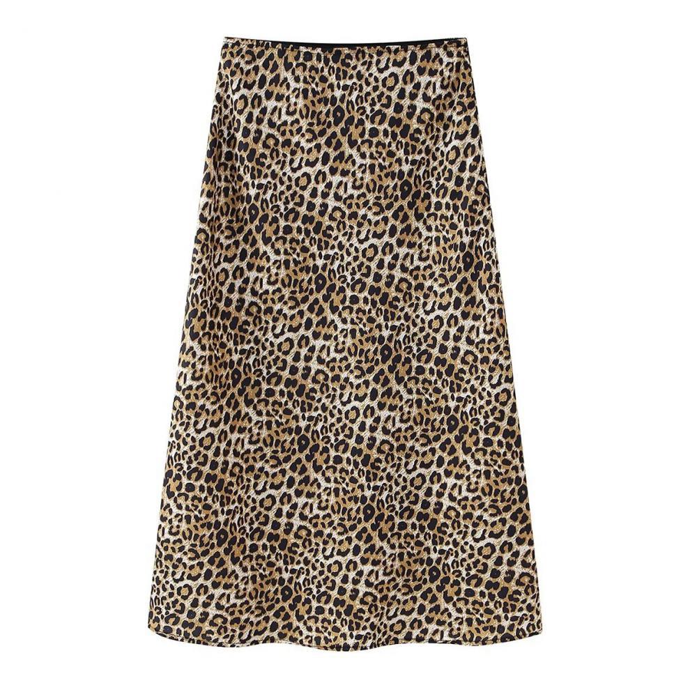 Spring New Women's Clothing  Style Fashion Animal Print Silk Satin Texture Skirt 73855 display picture 6