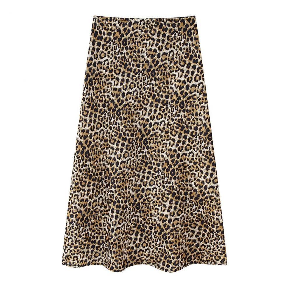 Spring New Women's Clothing  Style Fashion Animal Print Silk Satin Texture Skirt 73855 display picture 7