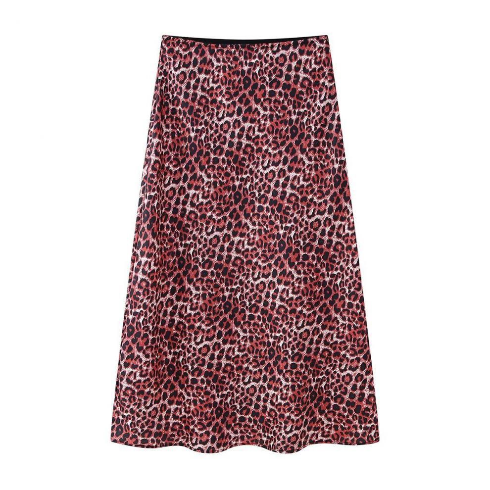 Spring New Women's Clothing  Style Fashion Animal Print Silk Satin Texture Skirt 73855 display picture 8