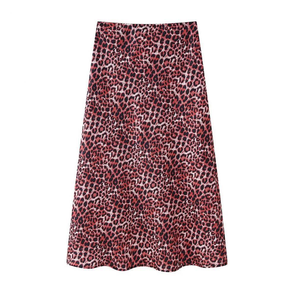 Spring New Women's Clothing  Style Fashion Animal Print Silk Satin Texture Skirt 73855 display picture 9