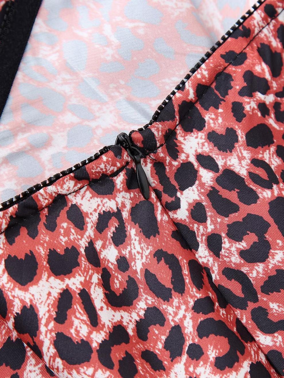 Spring New Women's Clothing  Style Fashion Animal Print Silk Satin Texture Skirt 73855 display picture 13