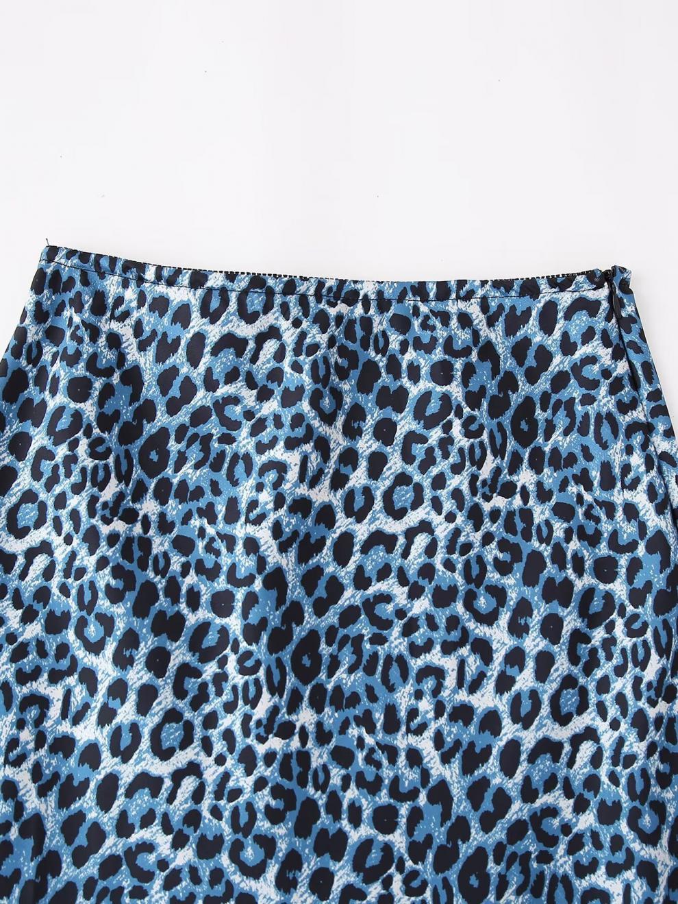 Spring New Women's Clothing  Style Fashion Animal Print Silk Satin Texture Skirt 73855 display picture 22