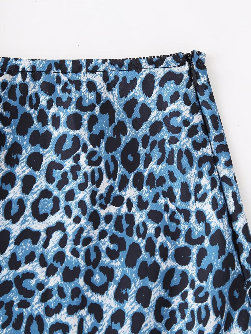 Spring New Women's Clothing  Style Fashion Animal Print Silk Satin Texture Skirt 73855 display picture 23