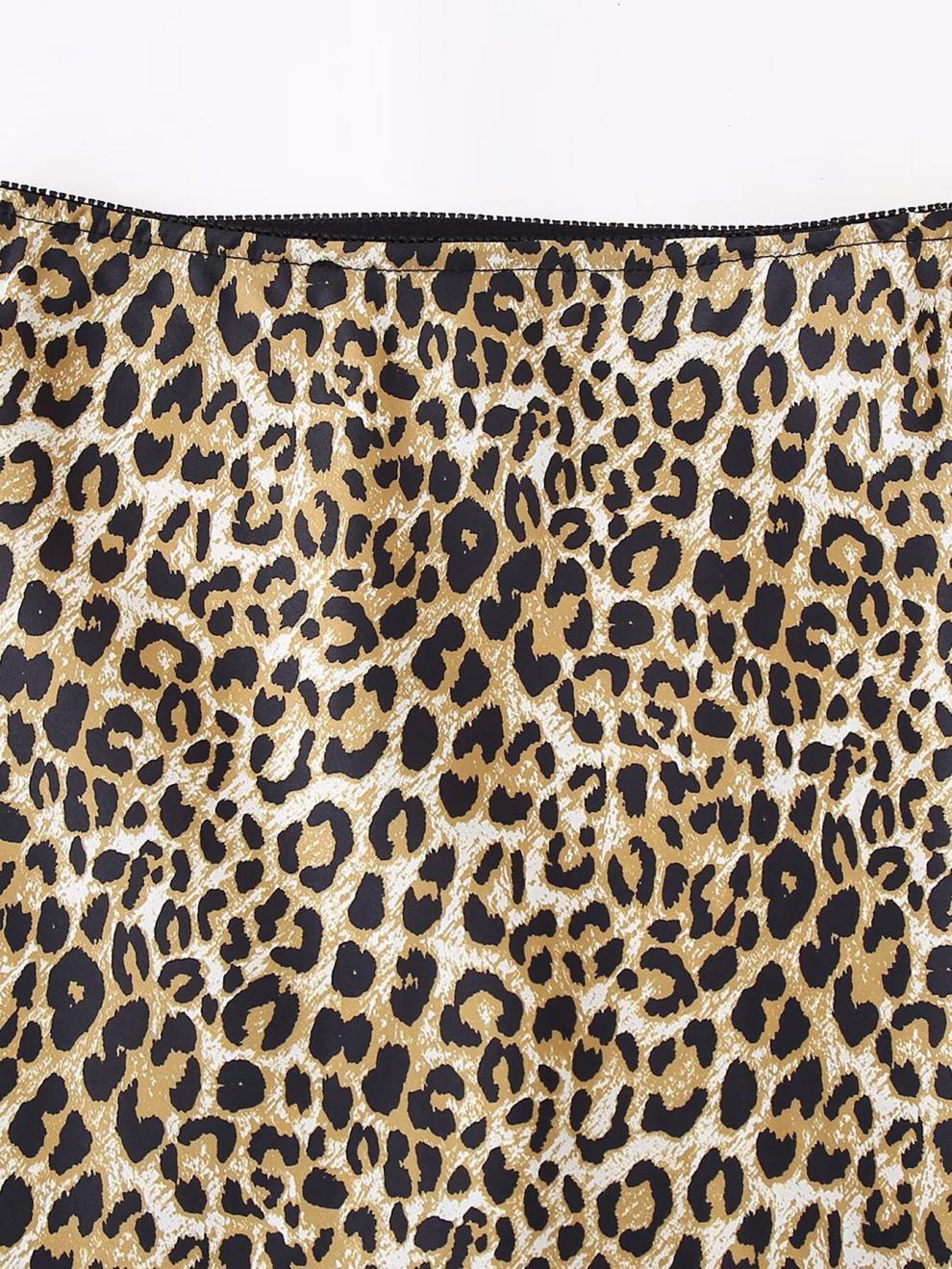 Spring New Women's Clothing  Style Fashion Animal Print Silk Satin Texture Skirt 73855 display picture 25