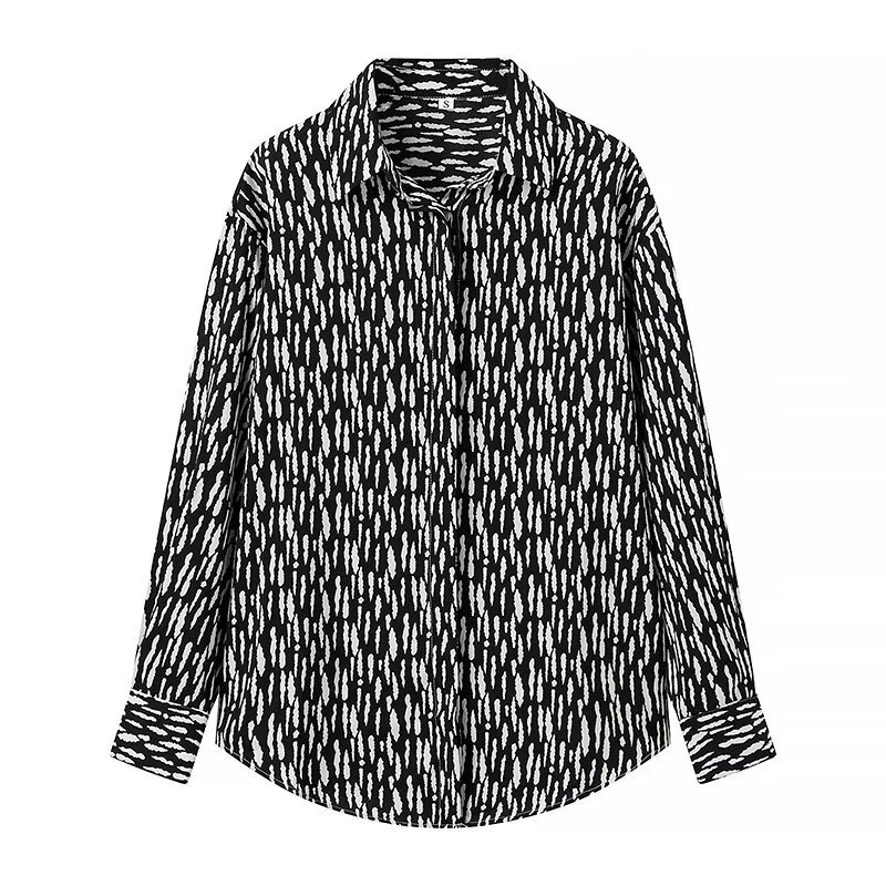 MYDY  Wholesale Women's Clothing  New Fashion  Casual Animal Print Long Sleeve Shirt A11067 display picture 3