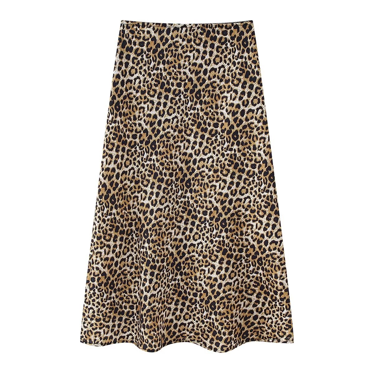 Wholesale  Summer New Women's Animal Print Silk Satin Texture Skirt Women display picture 13