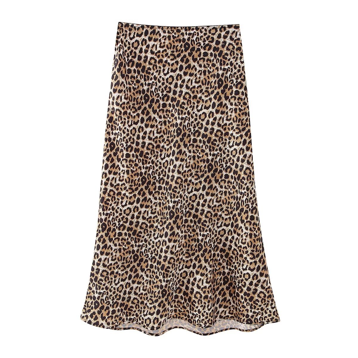 Wholesale  Summer New Women's Animal Print Silk Satin Texture Skirt Women display picture 31