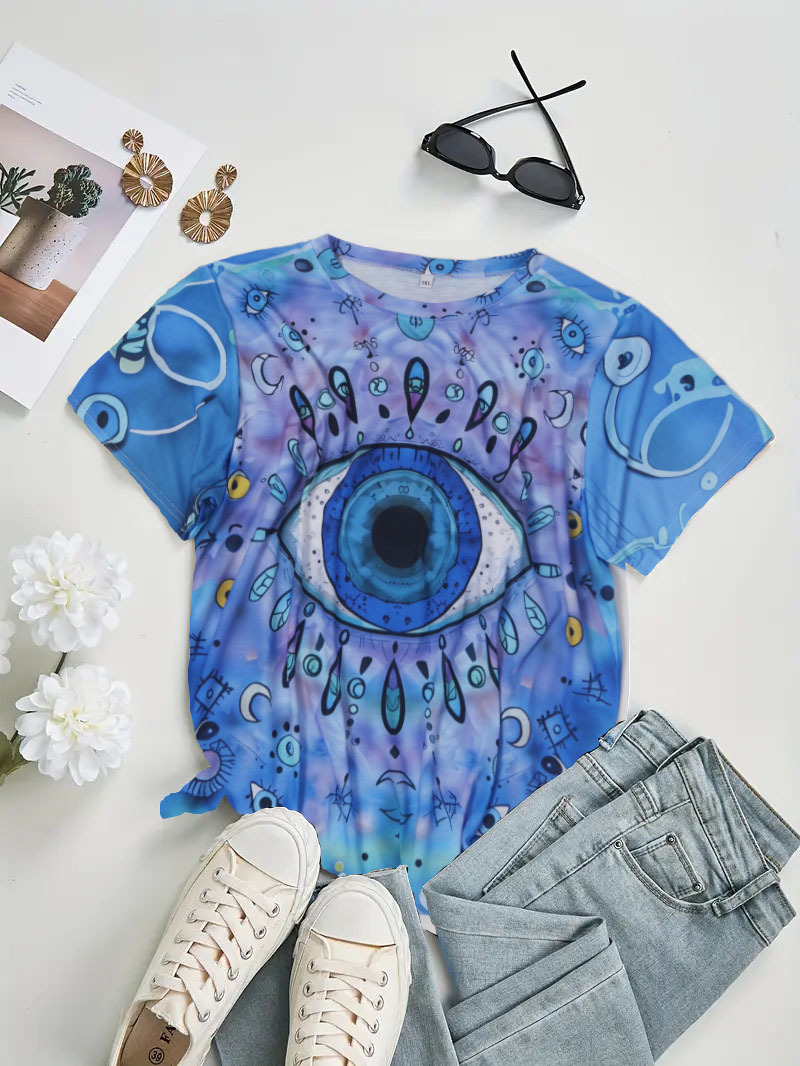 Women's T-shirt Short Sleeve T-Shirts Simple Style Glasses display picture 1