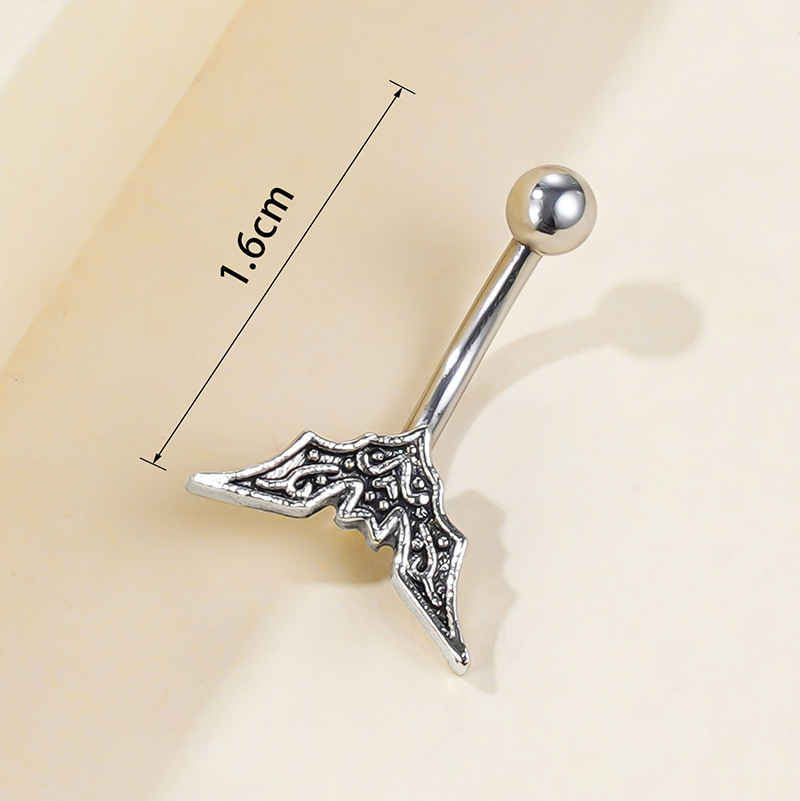 1 Piece Eyebrow Studs Basic Modern Style Classic Style Bat 304 Stainless Steel Eyebrow Studs display picture 2