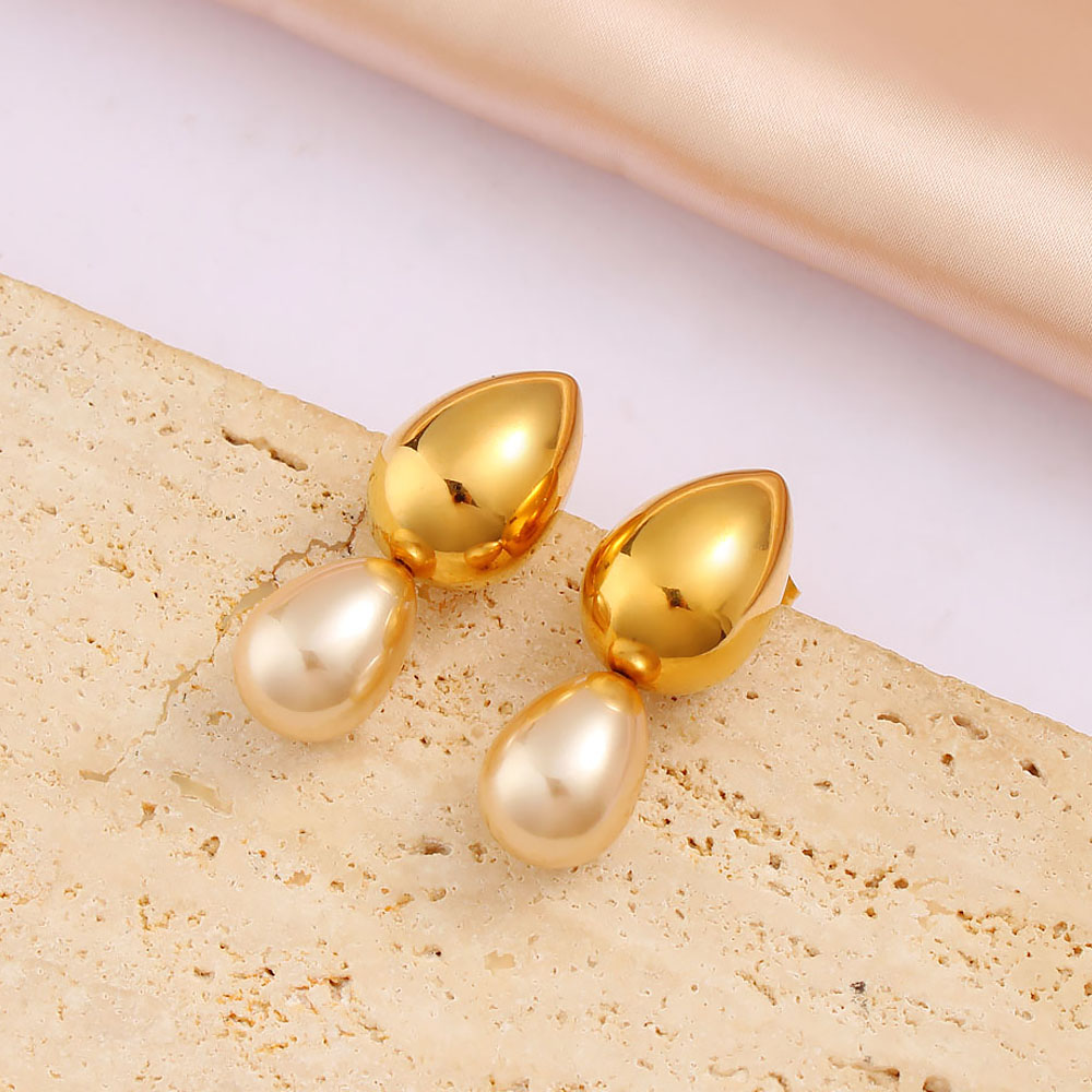 1 Pair Exaggerated Commute Geometric 304 Stainless Steel 316 Stainless Steel  18K Gold Plated Drop Earrings display picture 6