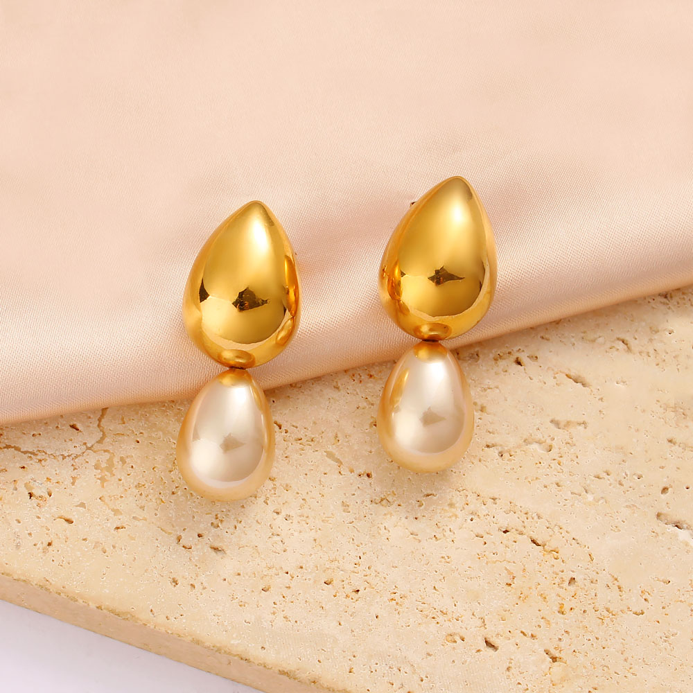 1 Pair Exaggerated Commute Geometric 304 Stainless Steel 316 Stainless Steel  18K Gold Plated Drop Earrings display picture 12