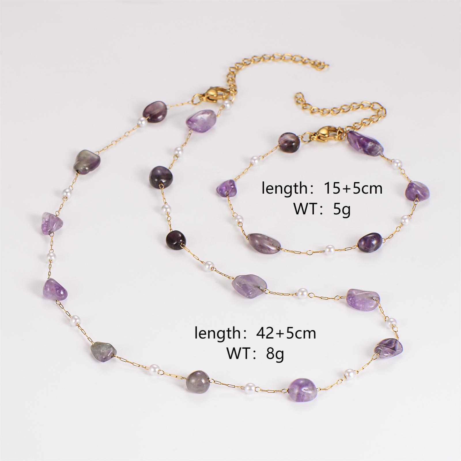 Wholesale Jewelry Hawaiian Tropical Irregular 304 Stainless Steel Bracelets Necklace display picture 2