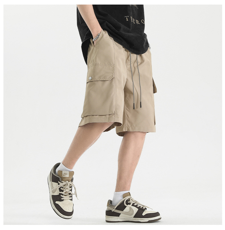 Hong Kong Style Small Oxford Multi-bag Five-point Pants Boys Summer Loose Casual Pants Teenagers Sports Short Pants display picture 6