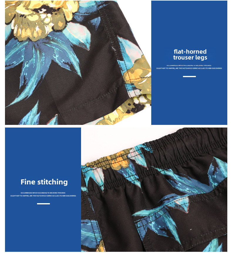 New Summer Beach Pants   Printed Beach Pants Men's Casual Shorts Loose Shorts D2207 display picture 10