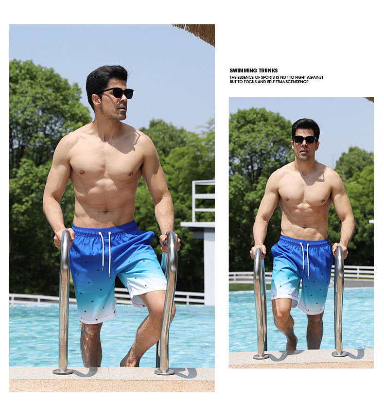 New Summer Beach Pants   Printed Beach Pants Men's Casual Shorts Loose Shorts D2207 display picture 14