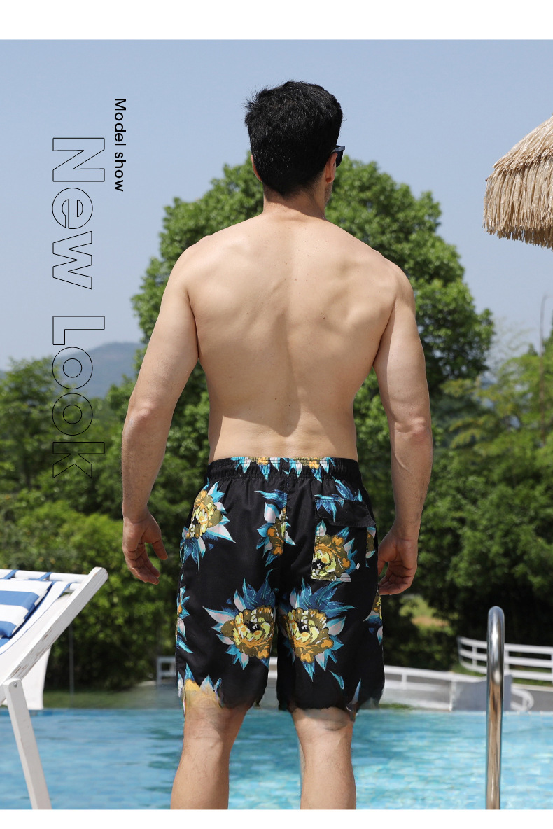 New Summer Beach Pants   Printed Beach Pants Men's Casual Shorts Loose Shorts D2207 display picture 23