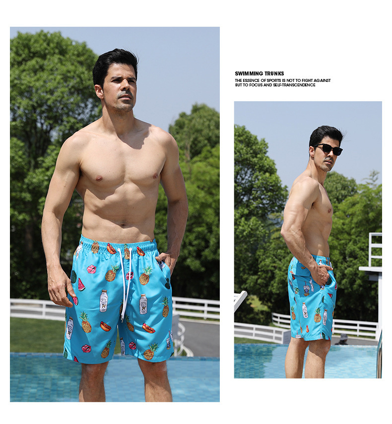 New Summer Beach Pants   Printed Beach Pants Men's Casual Shorts Loose Shorts D2207 display picture 26