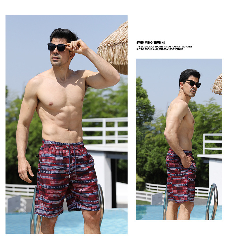 New Summer Beach Pants   Printed Beach Pants Men's Casual Shorts Loose Shorts D2207 display picture 30