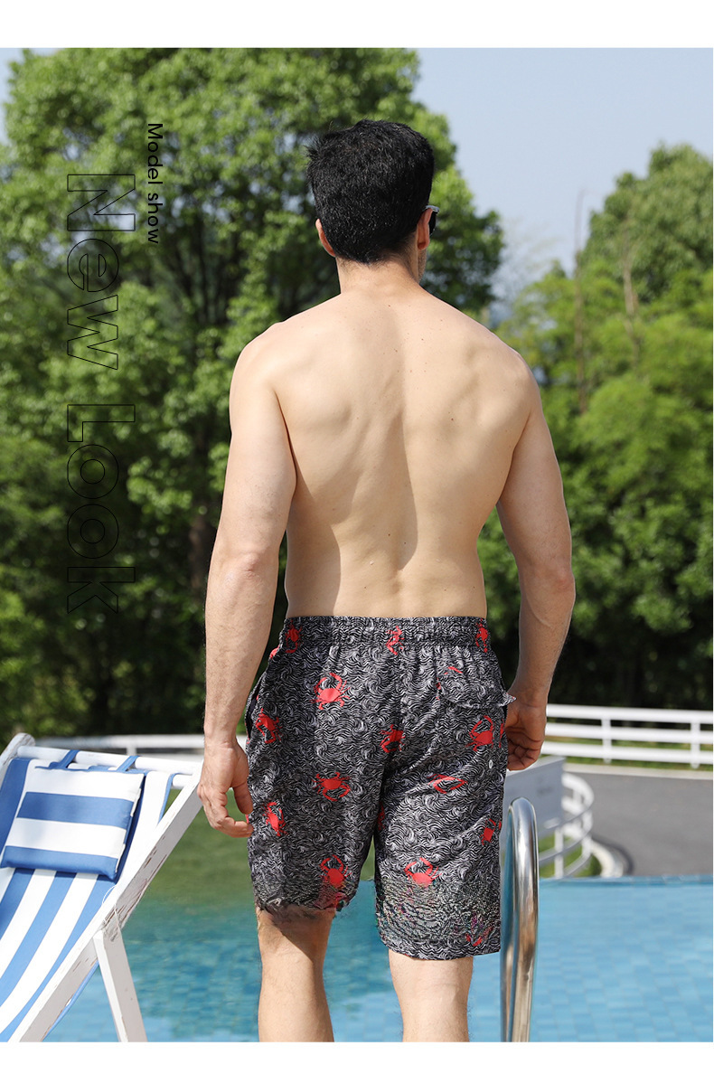 New Summer Beach Pants   Printed Beach Pants Men's Casual Shorts Loose Shorts D2207 display picture 35