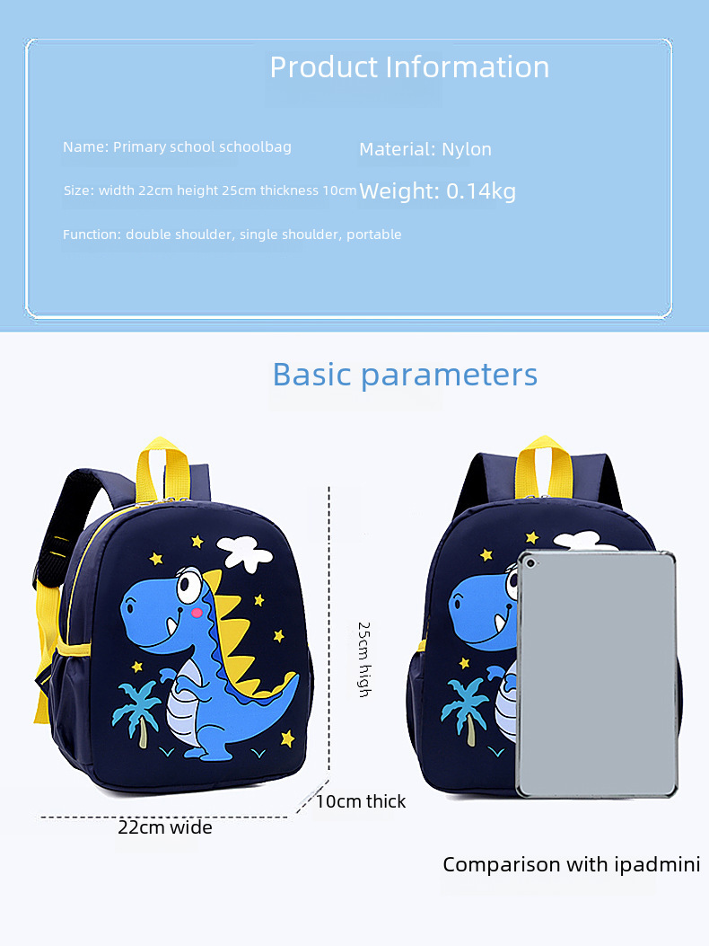 Spring New Children's Backpack Bag Boy's Backpack Cartoon Cute Girl Backpack Baby Kindergarten display picture 1