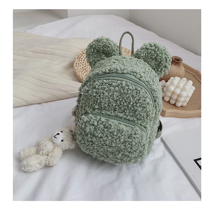 New Lamb Plush Children's Backpack Kindergarten Boys And Girls Student Schoolbag Baby Cartoon Small Backpack display picture 31