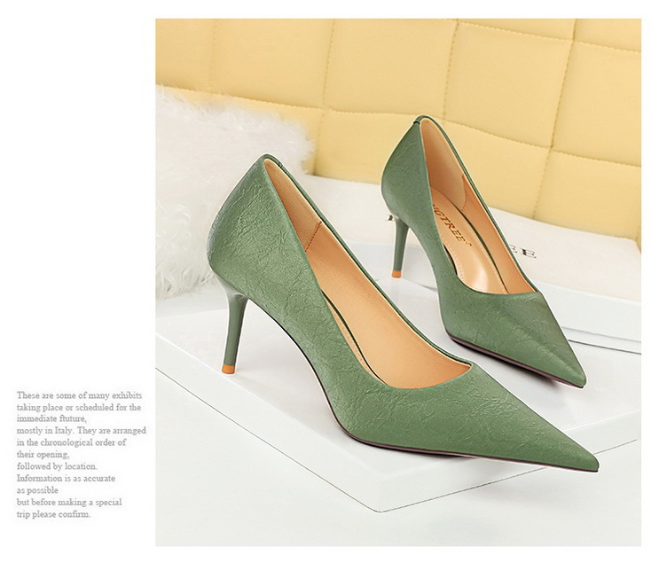 7239-A2  Style Fashionable Simple  High Heels Women's Shoes Stiletto High Heel Low-cut Pointed Spring And Autumn Single-layer Shoes display picture 2