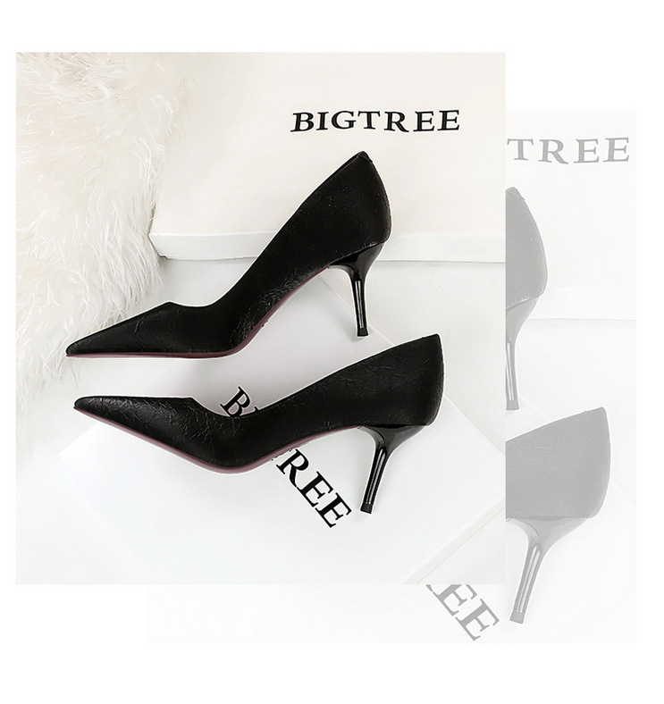 7239-A2  Style Fashionable Simple  High Heels Women's Shoes Stiletto High Heel Low-cut Pointed Spring And Autumn Single-layer Shoes display picture 8