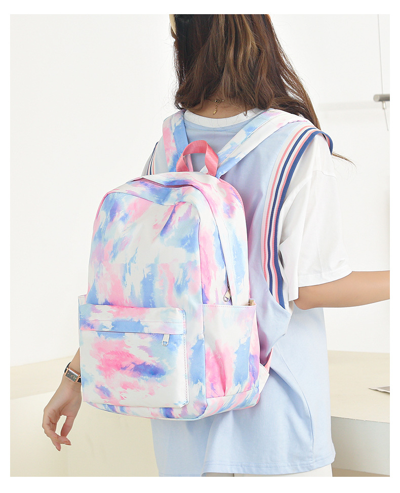 Large Capacity Fashion  Backpack Daily Casual Backpack College Style Three-piece Backpack Wholesale display picture 19