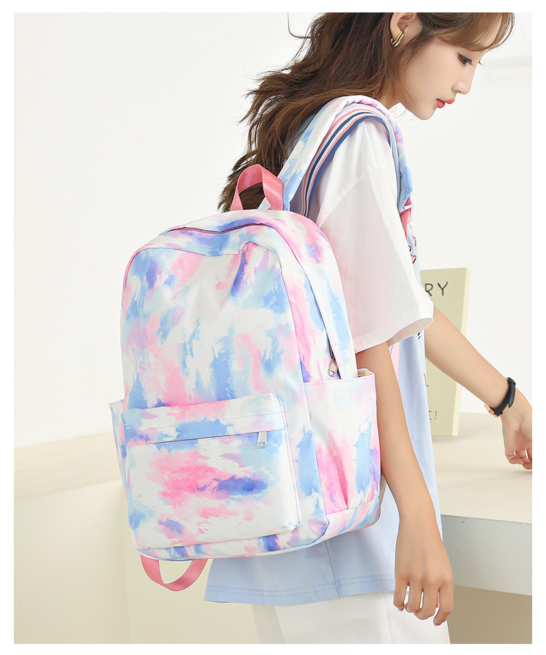 Large Capacity Fashion  Backpack Daily Casual Backpack College Style Three-piece Backpack Wholesale display picture 20